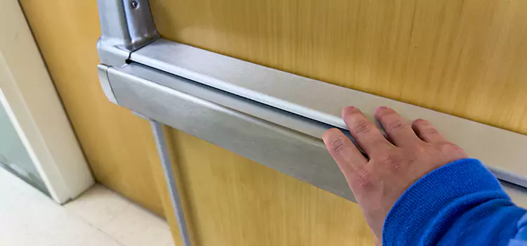 Installing a Push Bar on a Door Radcliff